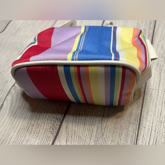 Stephanie Johnson Striped Cosmetic Bag Wristlet - Picture 8 of 8